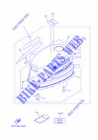 CAPOT SUPERIEUR pour Yamaha 4C Manual Starter, Tiller Handle, Manual Tilt, Pre-Mixing, Shaf Shaft 20