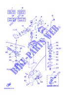 KIT DE REPARATION  pour Yamaha 5C Manual Starter, Tiller Handle, Manual Tilt, Pre-Mixing, Shaft 20