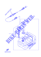 RESERVOIR A CARBURANT pour Yamaha 5CM Manual Starter, Tiller Handle, Manual Tilt, Pre-Mixing, Shaft 20