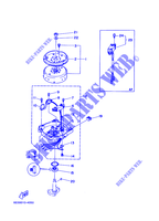 GENERATEUR pour Yamaha 5C Manual Starter, Tiller Handle, Manual Tilt, Pre-Mixing, Shaft 15