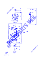 GENERATEUR pour Yamaha 5C Manual Starter, Tiller Handle, Manual Tilt, Pre-Mixing, Shaft 20