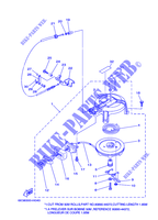 DEMARREUR KICK pour Yamaha 5CM Manual Starter, Tiller Handle, Manual Tilt, Pre-Mixing, Shaft 20