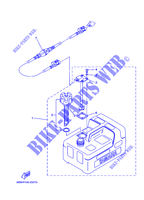 RESERVOIR A CARBURANT pour Yamaha 5CM Manual Starter, Tiller Handle, Manual Tilt, Pre-Mixing, Shaft 20