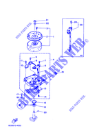 GENERATEUR pour Yamaha 5C Manual Starter, Tiller Handle, Manual Tilt, Pre-Mixing, Shaft 15
