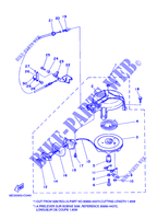 DEMARREUR KICK pour Yamaha 5C 2Stroke, Manual Starter, Tiller Handle, Manual Tilt, Pre-Mixing de 2008