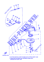 DEMARREUR KICK pour Yamaha 5C 2 Stroke, Manual Starter, Tiller Handle, Manual Tilt, Pre-Mixing de 2008