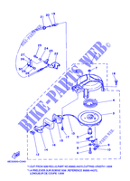 DEMARREUR KICK pour Yamaha 5C 2 Stroke, Manual Starter, Tiller Handle, Manual Tilt, Pre-Mixing de 2007