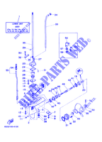CARTER INFERIEUR ET TRANSMISSION pour Yamaha 5C 2 Stroke, Manual Starter, Tiller Handle, Manual Tilt, Pre-Mixing de 2007