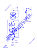GENERATEUR pour Yamaha 5C 2 Stroke, Manual Starter, Tiller Handle, Manual Tilt, Pre-Mixing de 2007