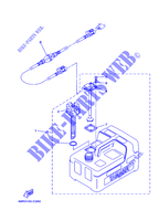 RESERVOIR A CARBURANT pour Yamaha 5C Manual Starter, Tiller Handle, Manual Tilt, Pre-Mixing, Shaft 20