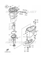 CARTER SUPERIEUR pour Yamaha F40B 4 Stroke de 2008
