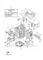 CYLINDRE / CARTER MOTEUR 1 pour Yamaha F40B 4 Stroke de 2008