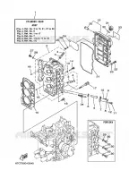 CYLINDRE / CARTER MOTEUR 2 pour Yamaha F40B 4 Stroke de 2008