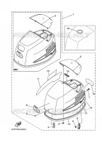 CAPOT SUPERIEUR pour Yamaha F40B 4 Stroke de 2008