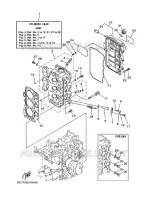 CYLINDRE / CARTER MOTEUR 2 pour Yamaha F40B 4 Stroke de 2008