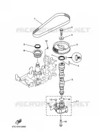 POMPE A HUILE pour Yamaha F40B 4 Stroke de 2008