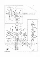 MOTEUR DE SYSTEME D'INCLINAISON pour Yamaha F40B Electric Starter, Remote Control, Power Trim & Tilt, Shaft 20