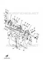 SUPPORT 2 pour Yamaha F40B Electric Starter, Remote Control, Power Trim & Tilt, Shaft 20