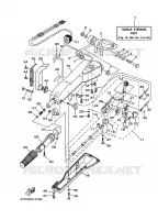 DIRECTION pour Yamaha F40B Manual Starter, Tiller Handle, Hydro Trim & Tilt, Shaft 15