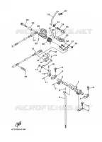 COMMANDE D'ACCELERATEUR pour Yamaha F40B Manual Starter, Tiller Handle, Hydro Trim & Tilt, Shaft 20
