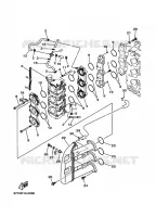 ADMISSION pour Yamaha F40M Manual Start, Manual Tilt, Tiller Handle, Shaft 15