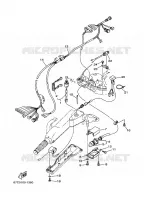 PIÈCES OPTIONNELLES 1 pour Yamaha F40M Manual Start, Manual Tilt, Tiller Handle, Shaft 15