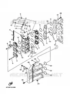 ADMISSION pour Yamaha F40M Manual Start, Manual Tilt, Tiller Handle, Shaft 20