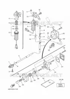 RESERVOIR A ESSENCE pour Yamaha F40F Electric Starter, Tiller Handle, Hydro Trim & Tilt, Shaft 15