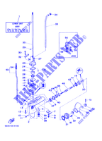 CARTER INFERIEUR ET TRANSMISSION pour Yamaha 5C 2 Stroke, Manual Starter, Tiller Handle, Manual Tilt, Pre-Mixing de 2002