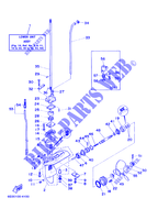 CARTER INFERIEUR ET TRANSMISSION pour Yamaha 5C 2 Stroke, Manual Starter, Tiller Handle, Manual Tilt, Pre-Mixing de 2002