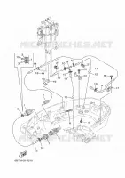 CARENAGE INFERIEUR 2 pour Yamaha F40F Electric Starter, Tiller Handle, Hydro Trim & Tilt, Shaft 15