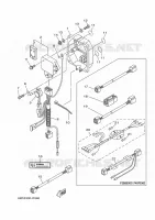 PIÈCES OPTIONNELLES pour Yamaha F40F Electric Starter, Remote Control, Hydro Trim & Tilt, Shaft 20