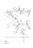 COMMANDE D'ACCELERATEUR pour Yamaha F40F Electric Starter, Tiller Handle, Hydro Trim & Tilt, Shaft 20