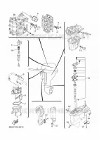 PIECES D'ENTRETIEN pour Yamaha F40F Electric Starter, Tiller Handle, Hydro Trim & Tilt, Shaft 20