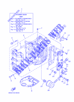 CYLINDRE / CARTER MOTEUR 1 pour Yamaha F40F Electric Starter, Remote Control, Power Trim & Tilt, Shaft 15