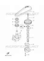 POMPE A HUILE pour Yamaha F40F Electric Starter, Tiller Handle, Hydro Trim & Tilt, Shaft 15