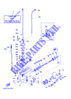 CARTER INFERIEUR ET TRANSMISSION 1 pour Yamaha 5C 2 Stroke, Manual Starter, Tiller Handle, Manual Tilt de 2001
