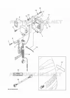 PIÈCES OPTIONNELLES pour Yamaha F40G Electric Starter, Remote Control, Power Trim & Tilt, Shaft 20
