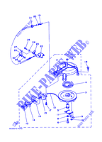 DEMARREUR KICK pour Yamaha 5C Manual Starter, Tiller Handle, Manual Tilt de 1999