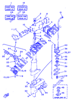 KIT DE REPARATION  pour Yamaha 5C 2 Stroke, Manual Starter, Tiller Handle, Manual Tilt de 1998