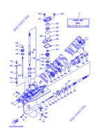 CARTER INFERIEUR ET TRANSMISSION 1 pour Yamaha F50A Electric Start, Remote Control, Power Trim & Tilt de 2000