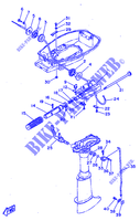 COMMANDE D'ACCELERATEUR pour Yamaha 5C 2 Stroke, Manual Starter, Tiller Handle, Manual Tilt de 1997