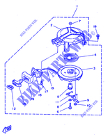 DEMARREUR KICK pour Yamaha 5C 2 Stroke, Manual Starter, Tiller Handle, Manual Tilt de 1997