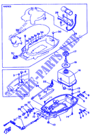 CARENAGE INFERIEUR pour Yamaha 5C 2 Stroke, Manual Starter, Tiller Handle, Manual Tilt de 1996