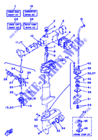 KIT DE REPARATION  pour Yamaha 5C 2 Stroke, Manual Starter, Tiller Handle, Manual Tilt de 1996