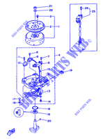 ALLUMAGE pour Yamaha 5C 2 Stroke, Manual Starter, Tiller Handle, Manual Tilt de 1995