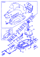 CARENAGE INFERIEUR pour Yamaha 5C 2 Stroke, Manual Starter, Tiller Handle, Manual Tilt de 1995
