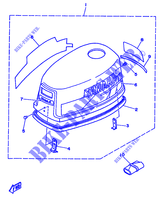 CAPOT SUPERIEUR pour Yamaha 5C 2 Stroke, Manual Starter, Tiller Handle, Manual Tilt de 1994