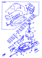 CARENAGE INFERIEUR pour Yamaha 5C 2 Stroke, Manual Starter, Tiller Handle, Manual Tilt de 1994