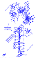 CYLINDRE / CARTER MOTEUR pour Yamaha 5C 2 Stroke, Manual Starter, Tiller Handle, Manual Tilt de 1994